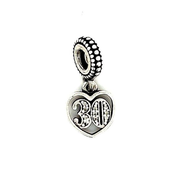 Pandora Cz 30 Dangle Charm - Picture 1 of 4